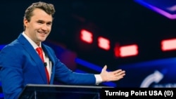 Charlie Kirk, fundador de la organización conservadora Turning Point USA.